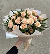 Букет Кремовые розы Латте в Мамоново Одинцовского района