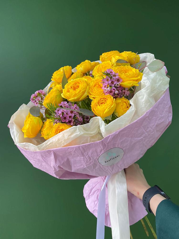 Кустовые желтые розы в Мамоново Одинцовского района Букет Кустовые желтые розы в Мамоново Одинцовского района